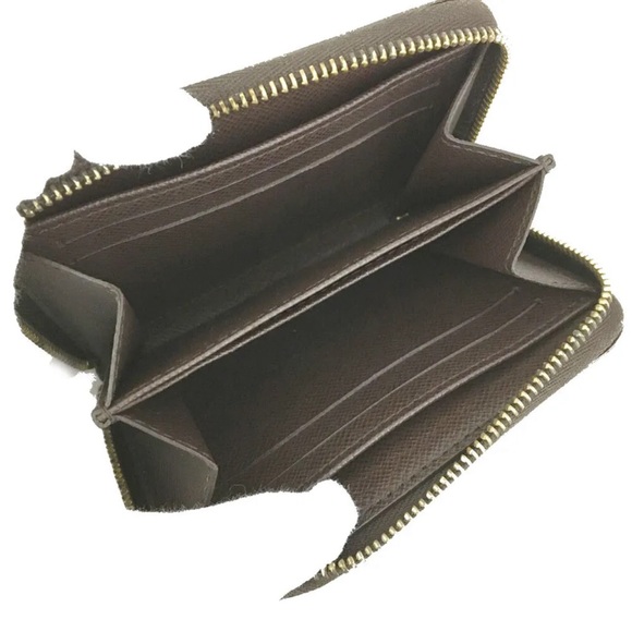 LOUIS VUITTON DAMIER EBENE ZIP COIN PURSE COMPACT WALLET - Picture 3 of 5